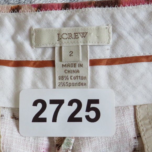 J. Crew* Women's Double Button/Zip Multipocketed Floral Short Shorts~ Size 2 - Picture 4 of 12